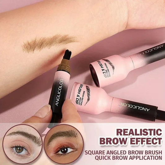 Angled Brush And Dip Liquid Eyebrow Gel