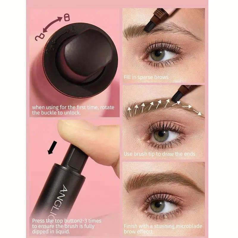 Angled Brush And Dip Liquid Eyebrow Gel